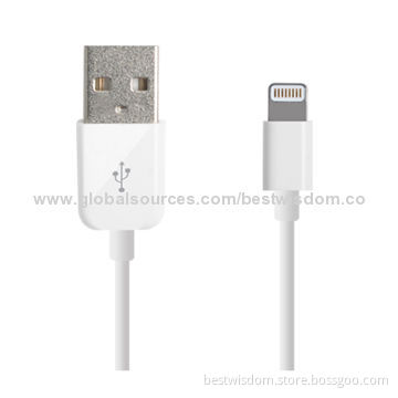 Hot Selling Wholesale Price Round USB Data Cable for iPhone 5/5S/5C/iPad Mini/4/Touch 5/Nano 7